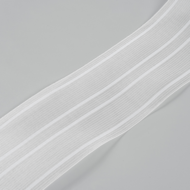 Cinta decorativa plana de nailon para cortinas de cuatro patrones