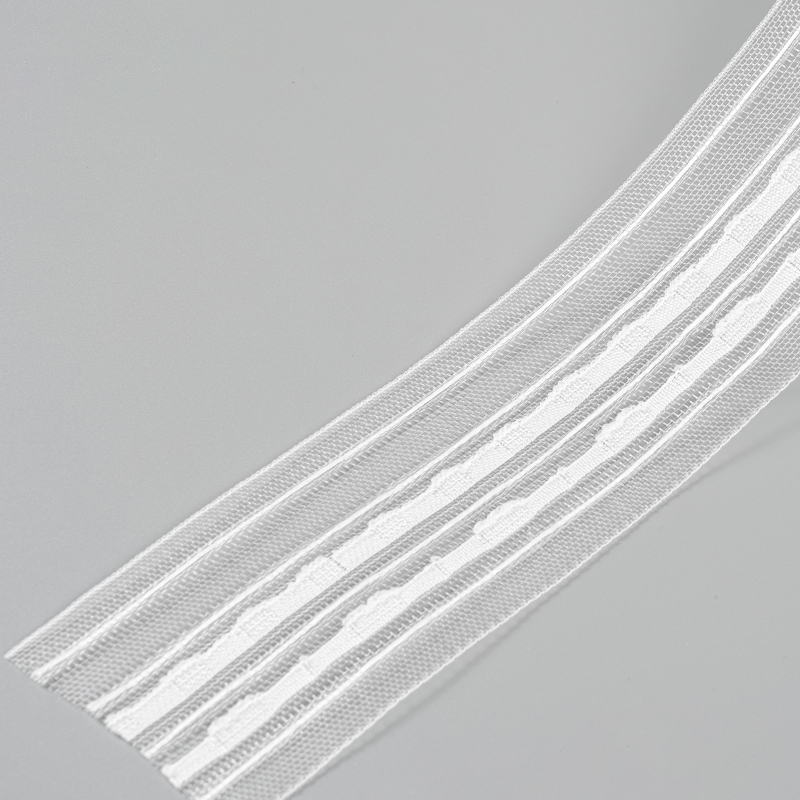 Cinta de cabeza de cortina de nailon de cuatro cordones